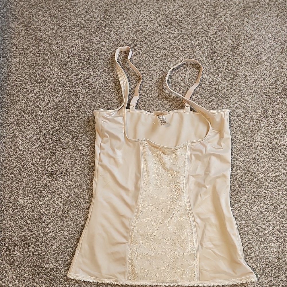 Elegant Cream Lace Camisole, Shapewear